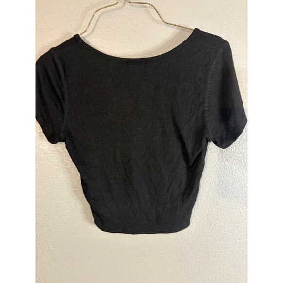 BOZZOLO Wide Rib Womens Crew Neck Top Medium - Picture 3 of 3